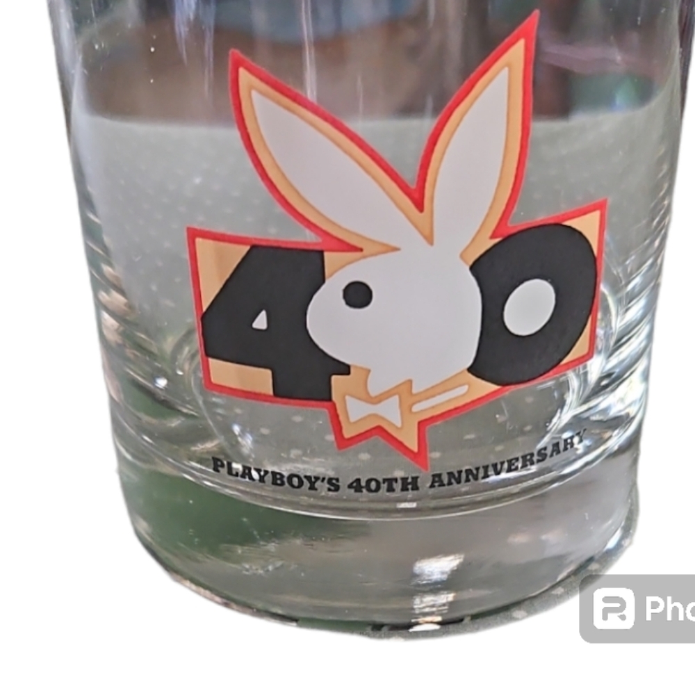 4" Playboy 40th Anniversary High Ball Glass - Picture 4 of 4